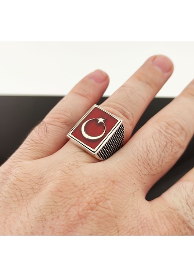 Fkgümüş 925 Ayar Gümüş Ayyıldız Yüzük