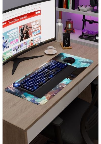 Bioshock Kaymaz Dikişli Kauçuk Oyuncu Mousepad V1 - 70x30 Xl Gaming Mouse Pad Fare Altlığı