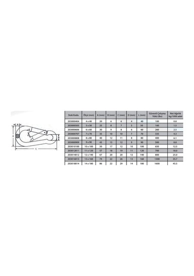 Karabina Yaylı 10 Mm 2 Adet - Elwm-571912