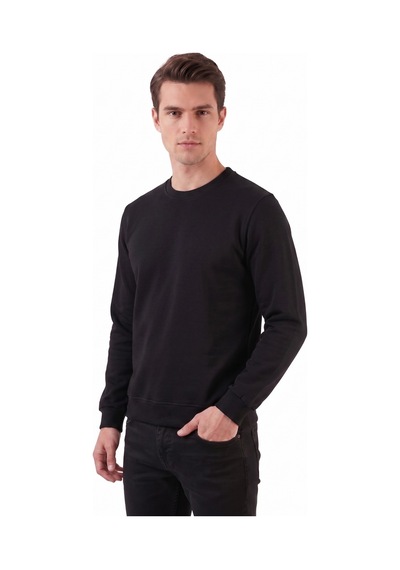 Baglan Erkek Sıfıyaka Sweatshirt Regular Kalıp Bgl-st05411 Siyah