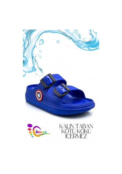 Sermoda Çift Toka Hafif Eva Yazlık Plaj Çocuk Terliği Havuz Terliği Lavabo Terliği K Saks Mavi Sermoda Çift Toka Hafif Eva Yazlık Plaj Çocuk Terliği Havuz Terliği Lavabo Terliği K Saks Mavi