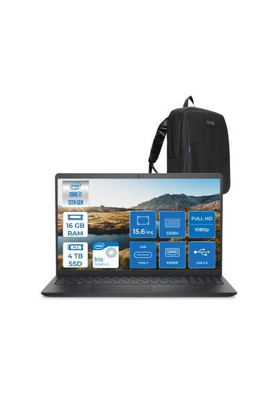 Dell Inspiron 15 3530 ZI35301103F05 i7-1355U 16 GB 4 TB SSD 15.6" Dos Dizüstü Bilgisayar + Zetta Çanta