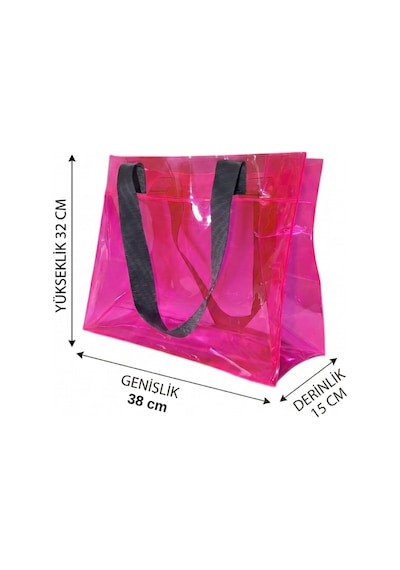 Rm Promosyon R&m Promosyon Su Geçirmez Şeffaf Pvc Kadın Plaj Ve Omuz Çantası - Pembe 3 Farklı Renkli Sap Seçeneği Pembe - Koyu Gri Sap Pembe - Koyu Gri Sap Rm Promosyon R&m Promosyon Su Geçirmez Şeffaf Pvc Kadın Plaj Ve Omuz Çantası - Pembe 3 Farklı Renkli Sap Seçeneği Pembe - Koyu Gri Sap Pembe - Koyu Gri Sap