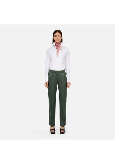 The Kooples Kadın Yeşil Keten Karışımlı Pantolon