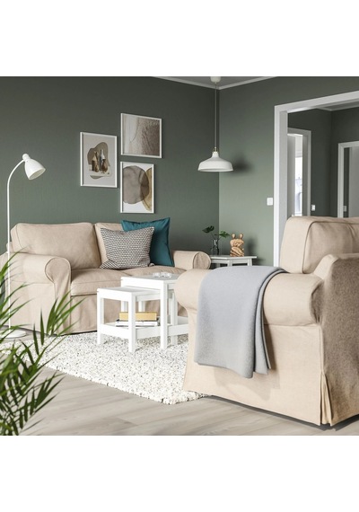 Ikea Bej Konforlu Kanepe - 2'li Kanepe