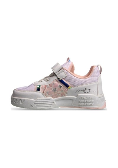 M.P One MP One Skyrunner Çocuk Velcro Beyaz-pembe Sneaker-beyaz - Pembe 26