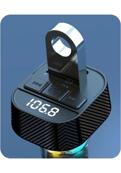 Tr Fm Transmitter Bluetooth Araç Kiti Usb İle Hızlı Şarj, 029gnxy66