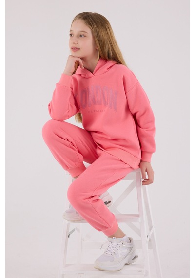 Rolypoly Kız Çocuk Pembe Eşofman Takımı Rp3691-c-v1 Pembe
