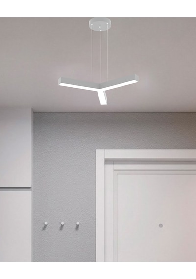 Tres Gri Kasa, Doğal Beyaz Işık Modern Sarkıt Led Avize GRİ RENK