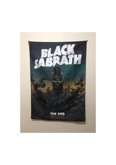 Heavy Metal - Black Sabbath Desenli Tasarım Duvar Halısı