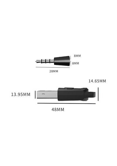 Teknoroket Ps4 / Ps5 / Pc Bluetooth Kulaklık Adaptörü Ve Mikrofon