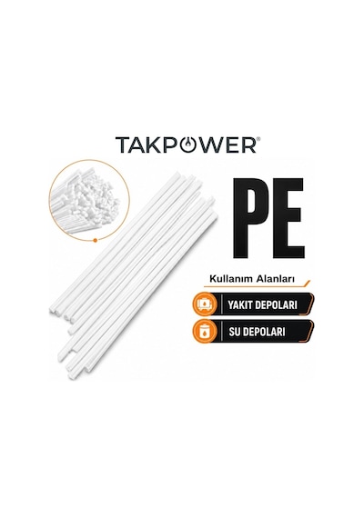Takpower Plastik Kaynak Elektrodu Beyaz Pe 0.9 X 400 Mm 20 Adet