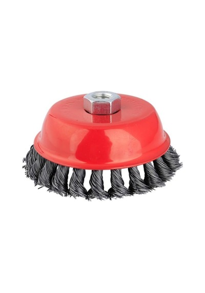 Burgulu Telli Çanak Fırça M14 Vidalı 65 Mm 5130