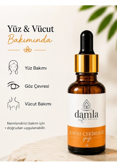 Biodamla Natural Kayısı Çekirdeği Yağı 20 Ml