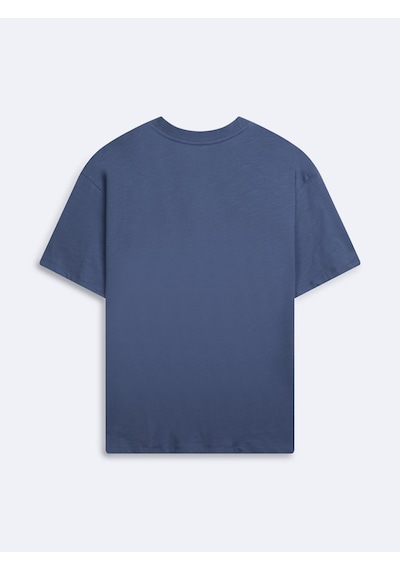LTB Bisiklet Yaka Basic Mavi T-shırt