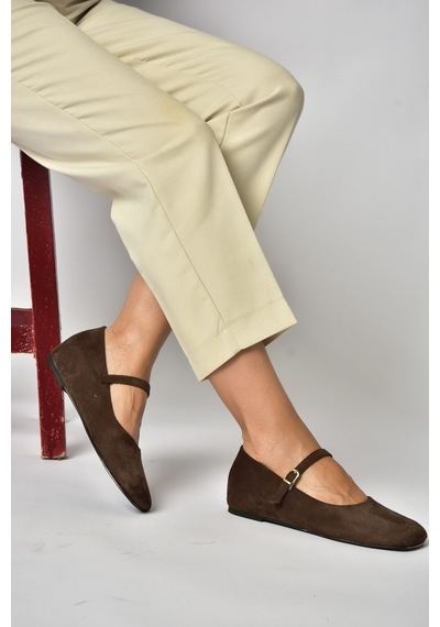 Fox Shoes Z250800002 Kahverengi Süet Günlük Kadın Ayakkabı