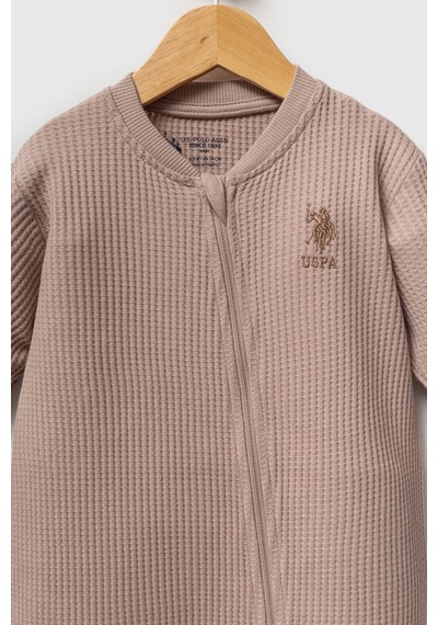 U.S. Polo Assn.  Erkek Bebek Kahverengi Tulum Kahverengi