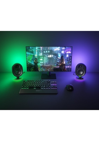 Steelseries Arena 7 RGB Aydınlatmalı 2.1 Bluetooth Oyun Hoparlörü