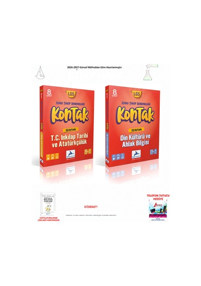 Paraf 8. Sınıf Din Kültürü, İnkılap Tarihi Kontak 2 Kitap Seti