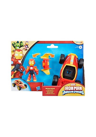 G1471 Iron Man And His Awoesome Friends Araç Ve Figür Oyun Seti +3 Yaş
