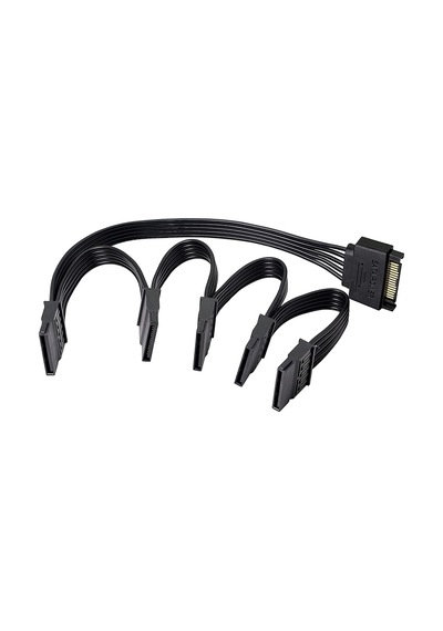 HDD/SSD için Sata Erkek to 5 Bağlantı Noktalı 15Pin SATA Güç