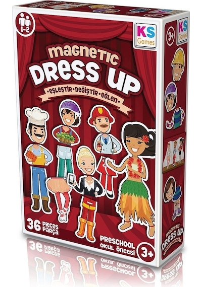 Md174 Ks. Magnetic Dress Up - Eşleştir・Değiştir・Eğlen / +3  Yaş