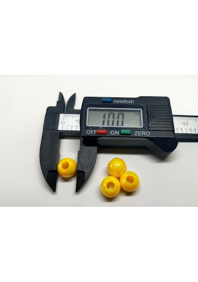 Sazan Dip Yemi Janjan Sarı Boncuk 10 Mm 60 Adet