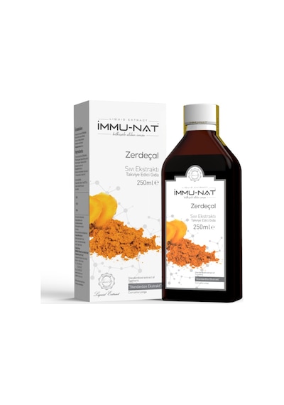 İmmunat Zerdeçal Sıvı Ekstraktı 250 ML S.K.T 2022 İmmunat Zerdeçal Sıvı Ekstraktı 250 ML S.K.T 2022