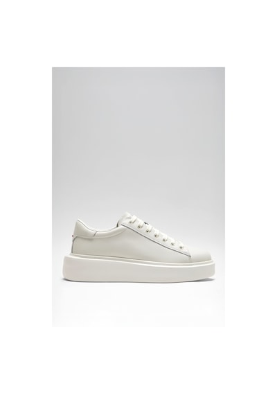 Lufian 112230221 Gage 25k Erkek Hakiki Deri Klasik Sneaker Beyaz Beyaz