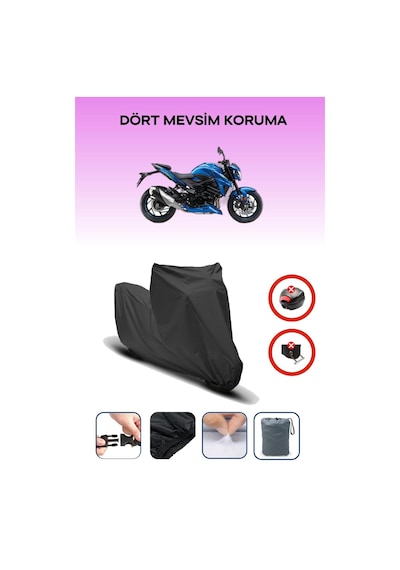 Siyah Suzuki Gsx-s 950 Motosiklet Brandası Arka Çanta Uyumsuz