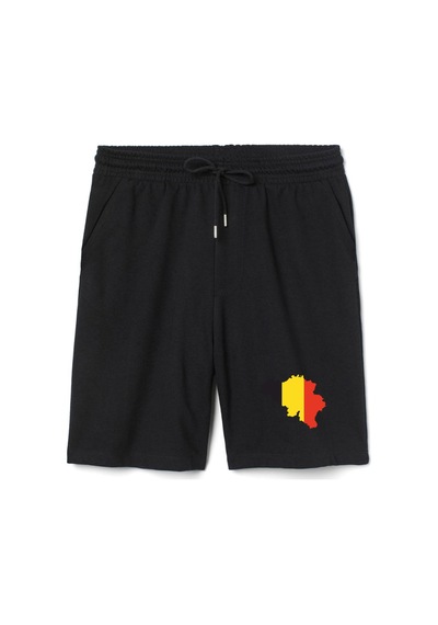 Euro 24 Belgium Erkek Siyah Şort Siyah