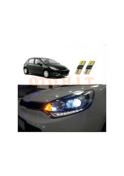 Peugeot 307 Uyumlu Park Ampulü Beyaz Led Aydınlatma Ampulü Canbus'li