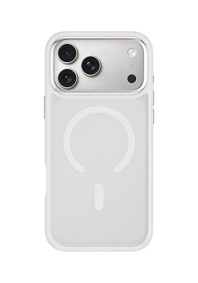 Apple iPhone Uyumlu 18 Pro Kılıf Wiwu Fgg-012 Armorpro Serisi M-safe Özellikli Parmak İzi Bırakmayan Kılıf Beyaz
