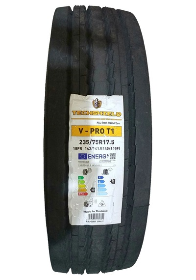 235/75 R17.5 143j 18pr Vpro T1 Düz M+s Techshıeld, 2025 Tayland Üretim