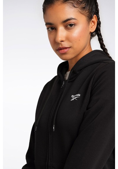 Reebok Rı Sl French Terry Fz Siyah Kadın Eşofman Üstü Siyah