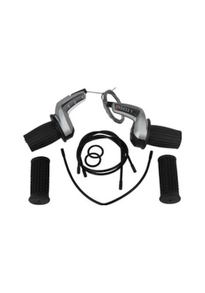 Taiwan Malı Sypo Vites Kolu Mtb Koldan 21 Vites Gösterge Camlı Set Siyah