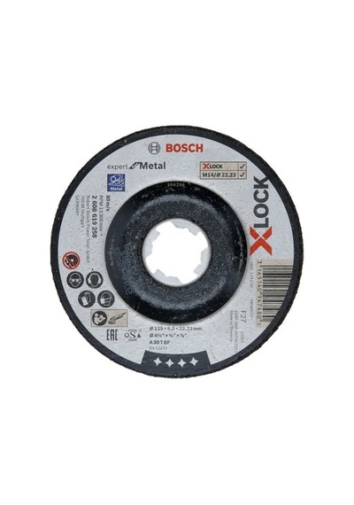 X-lock 115 6.0 Mm Bombeli Metal Taşlama Diski