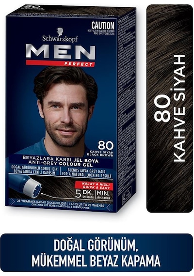 Schwarzkopf Men Perfect 80 Kahve Siyah Saç Boyası