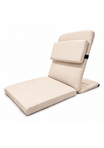 Meditasyon Sandalyesi İlave Yastıklı Backjack Xl Yoga, Nefes, Meditasyon Sandalyesi Duck Kumaş Krem