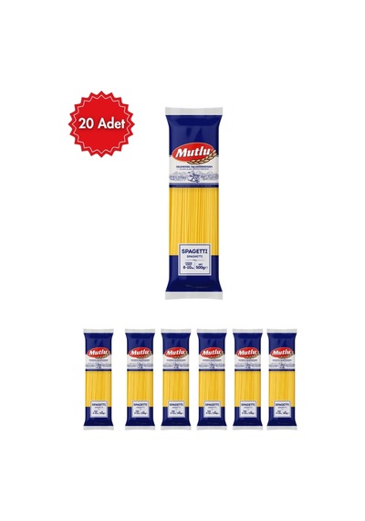 Mutlu Mutlumakarna Spagetti 500 G X 20 Paket