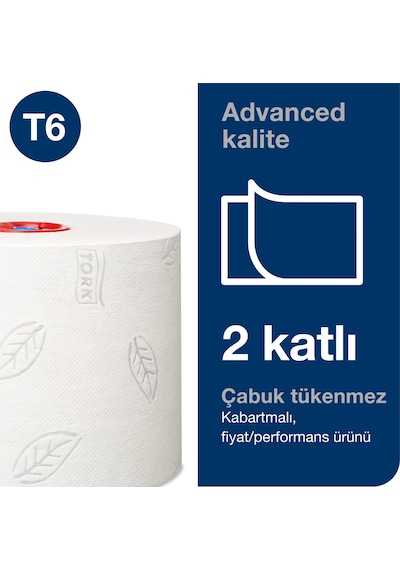Tork 127530 Rulo Tuvalet Kağıdı 2 Katlı 27 Rulo X 100 Yaprak