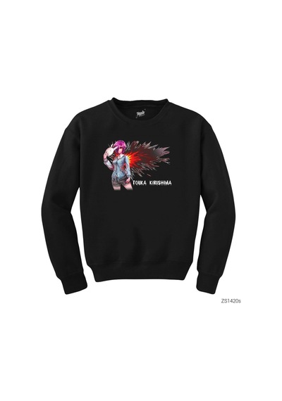 Tokyo Ghoul Touka Rabbit Siyah Sweatshirt