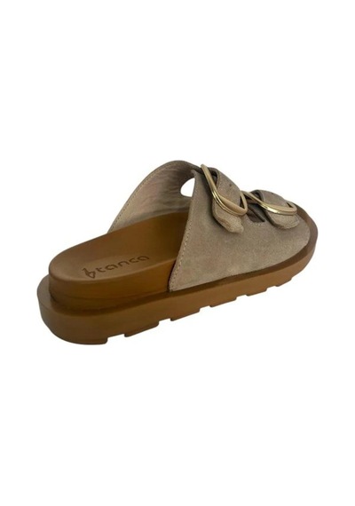 Kemal Tanca 862 M-455 Kadın Hakiki Deri Terlik Bej