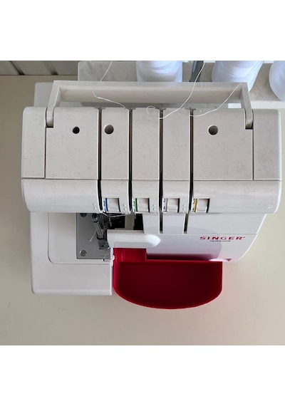 Singer Overlok Makinası Çöp Kutusu Xl Kırmızı