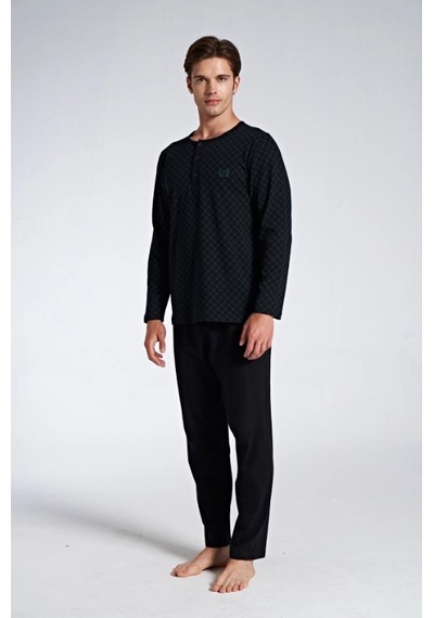 Pijadore 1750 Siyah Erkek Pijama Takım Siyah