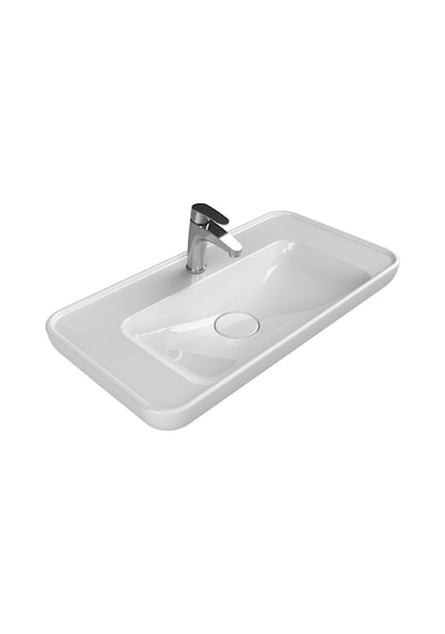 Turkuaz Seramik Cerastyle Lal 80 CM Tezgah Üstü Çanak Lavabo