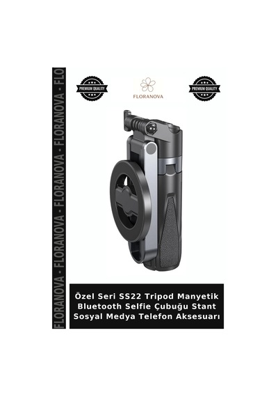Özel Seri Ss22 Tripod Manyetik Bluetooth Selfie Çubuğu Stant Sosyal Medya Telefon Aksesuarı