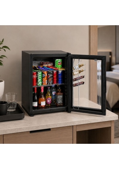 Holuxe Hlx40-gex 40 Litre Cam Kapılı Otel Tipi Minibar Siyah
