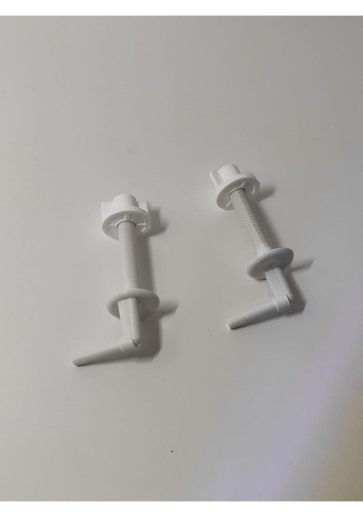 Klozet Kapağı Montaj Vidası Seti 4 Parça 2 Adet 10 Cm Pvc Klozet Kapağı Montaj Vidası Diğer