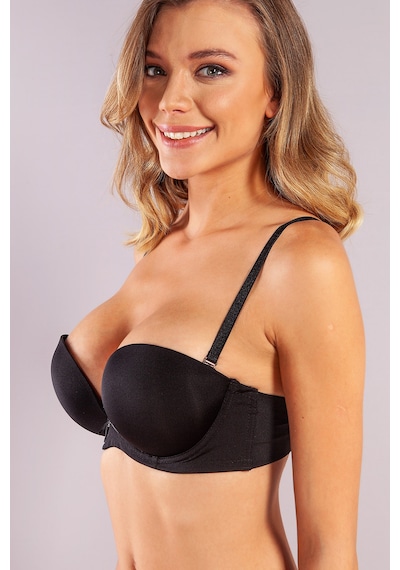 Lenaca Genius Balconette Heavy Push Up Bra, Siyah Konforlu Ve Şık Sütyen Çok Renkli